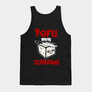 Tofu Never Screams Vegan Aesthetic Veggie Vegetarian Tank Top